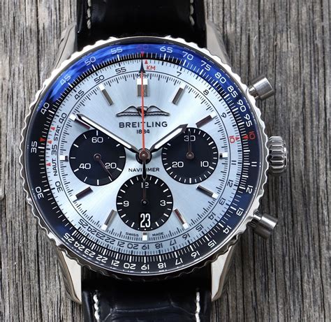 breitling big face watches|Breitling navitimer ice blue.